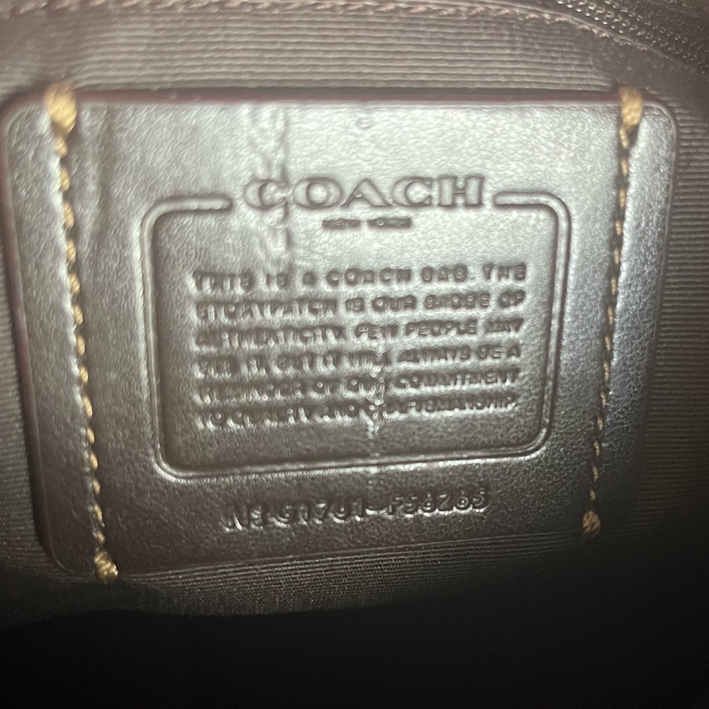 Coach Tan and Brown Signature Crossbody / Shoulder Bag - Picture 6 of 13